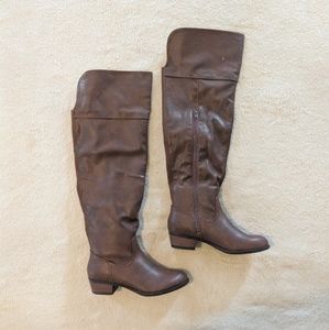 *New* Brown Over-the-knee Boots
